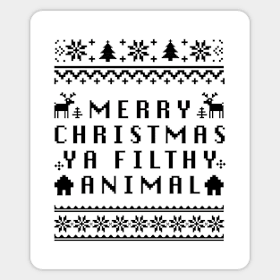 Merry Christmas Ya Filthy Animal Sticker